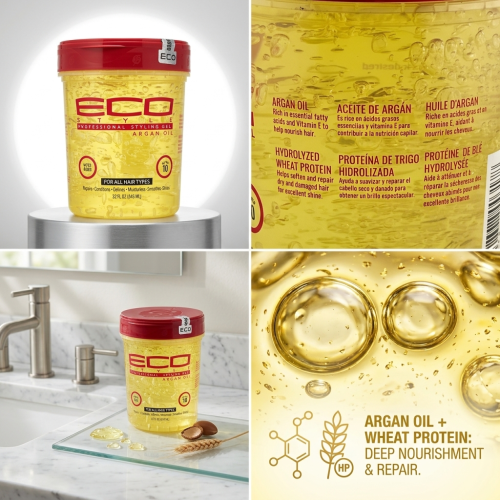 ECO STYLE GEL [ARGAN] 32 OZ